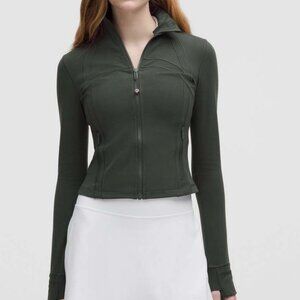 NWT Lululemon Cropped Define Jacket NULU Rainforest Green
